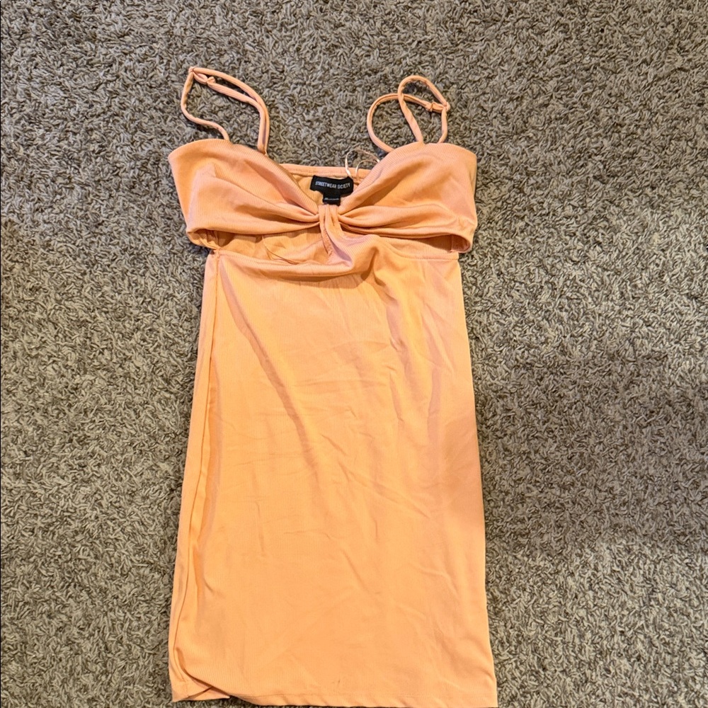 Orange Sleeveless Dress